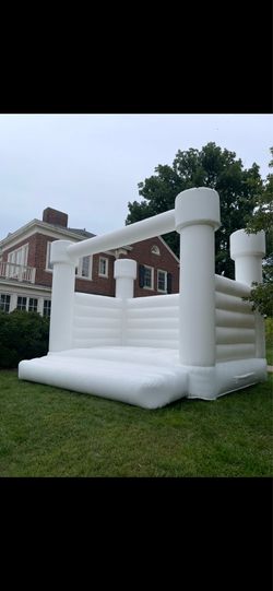 White bounce house