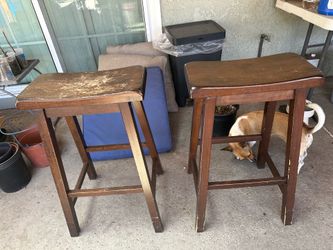 Wooden counter stools