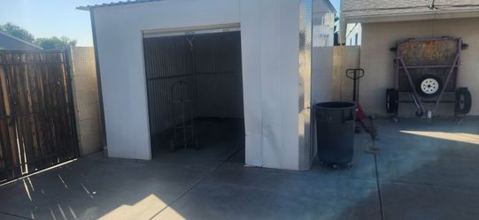 Metal steel shed