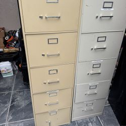 2 Metal Filing Cabinets – Heavy Duty Office Storage