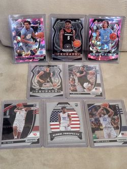 8 card Panini Rookie Lot with Ball, Edwards