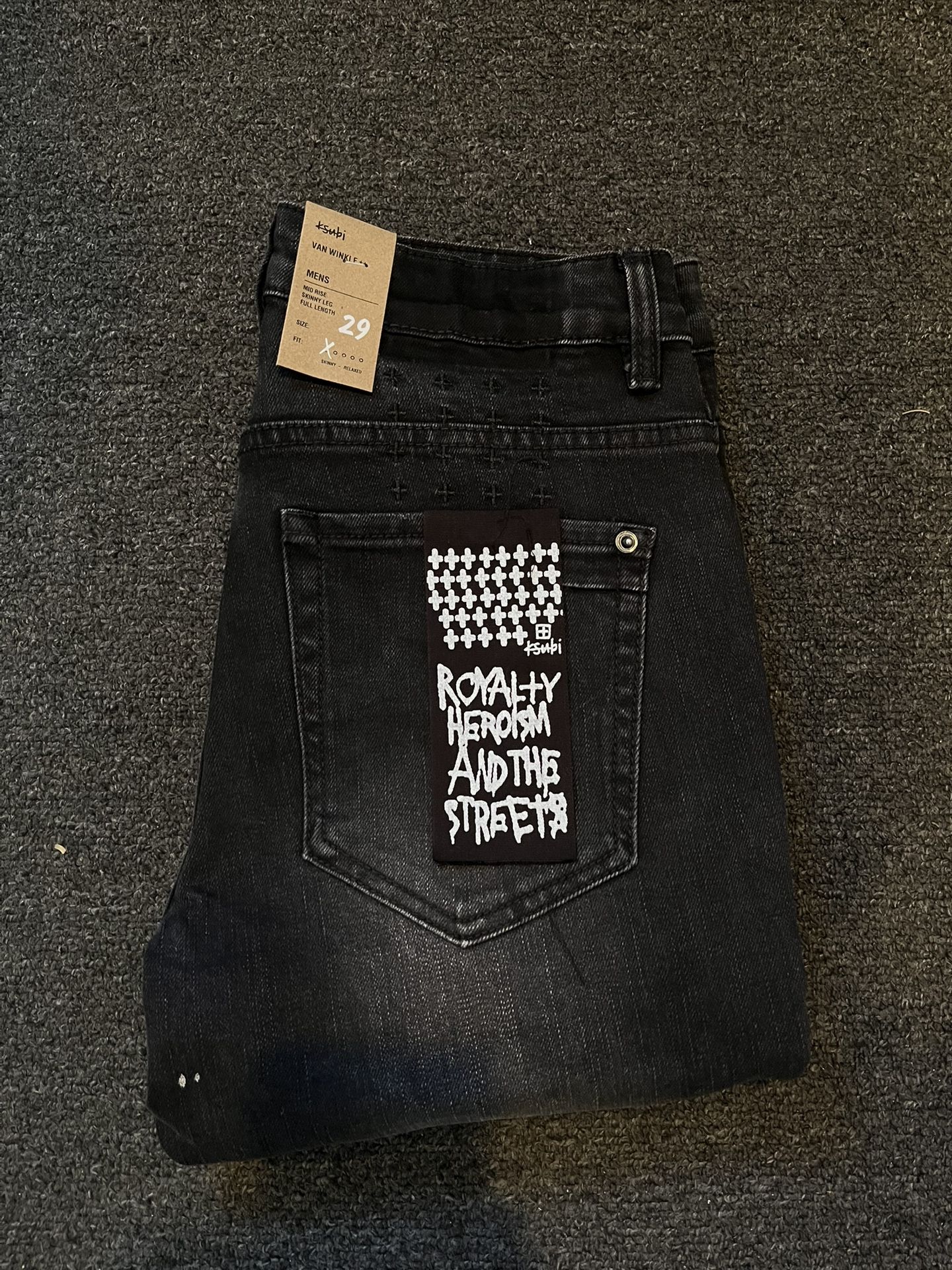 Black Ksubis jeans, size 29