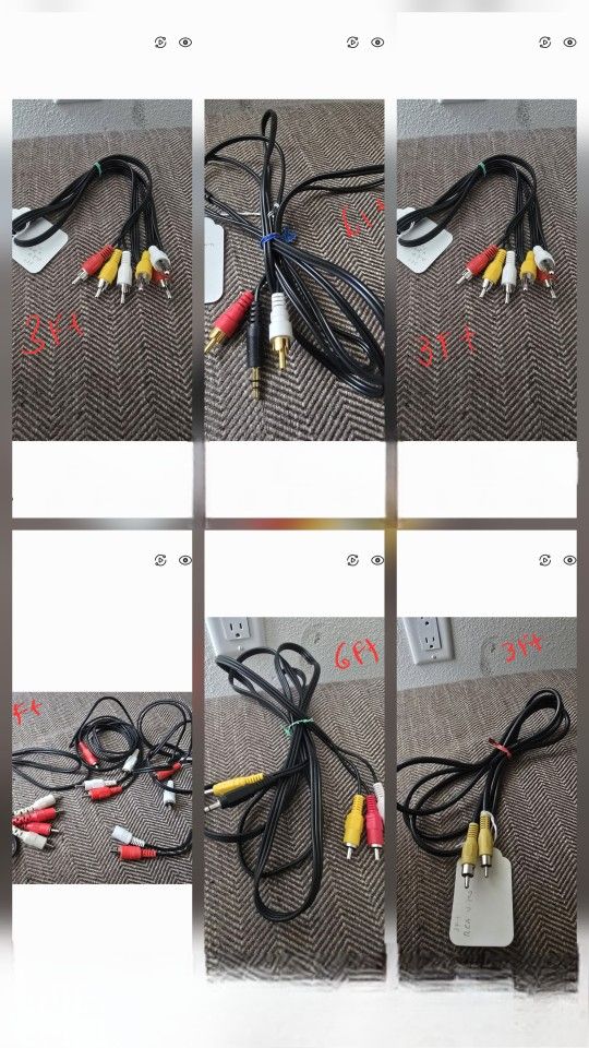 RCA AUDIO VIDEO CABLES 