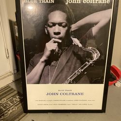 John Coltrane “Blue Train” Framed Poster – Jazz Wall Art