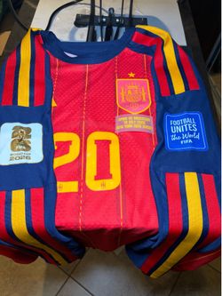 World Cup Final Match Details for Spain Jersey vs Argentina and Patches