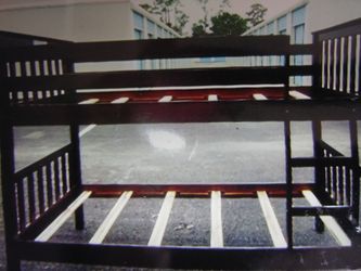 New wood Twin/ Twin Bunk bed $ 259.00 MATTRESS No include