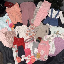 Baby Girl Clothes Size 0-6mo