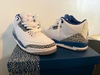 Air Jordan 3 Retro Sneakers White Blue