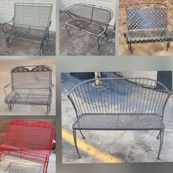 Wrought Iron Patio Furniture Gliders