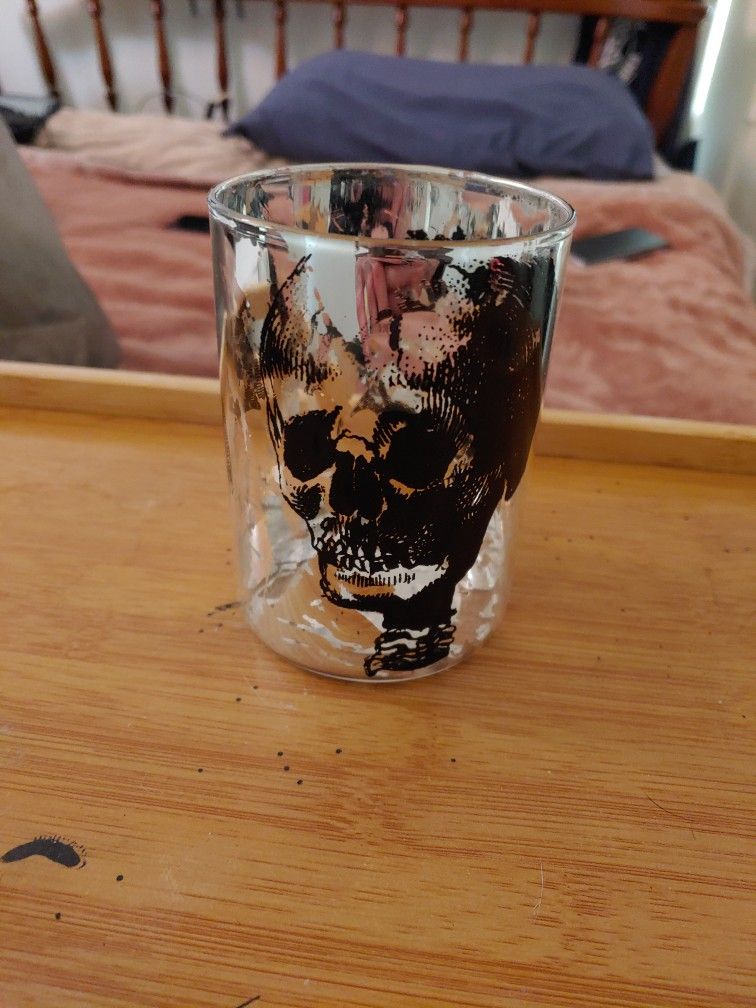 Decoration With Skull And Bat