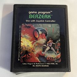 BERZERK Atari 2600 Retro Game Cartridge CX2650 Tested