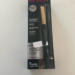 Revlon Perfect Heat 1" Ceramic Straightener 30 Heat Settings 