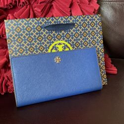 NWT Tory Burch Emerson Slim Wristlet Envelope Wallet