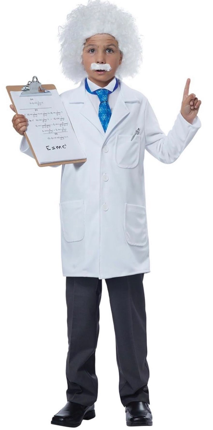 $5 π§ π₯ Albert Einstein Kids' Halloween Costume - Size Large (10/12) π₯π§
