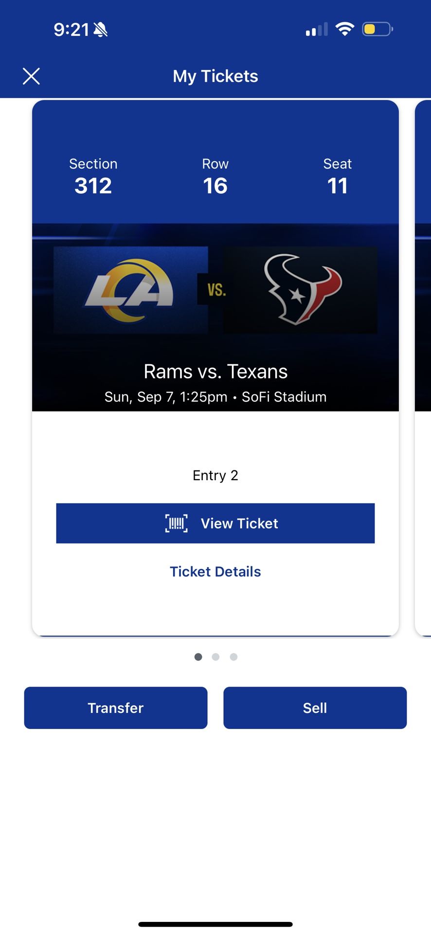 Rams Vs Texans Tickets 
