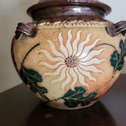 Pottery Bowl With Lid 