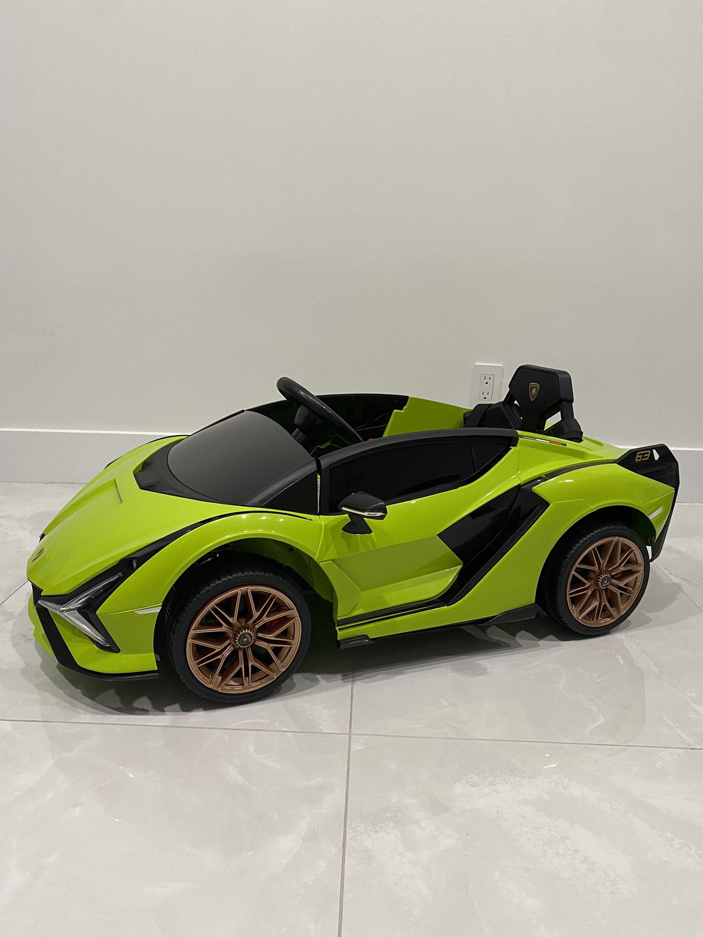 HOT New Lamborghini SIAN power wheels kids ride on toy car