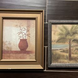 2 Framed Decor $10