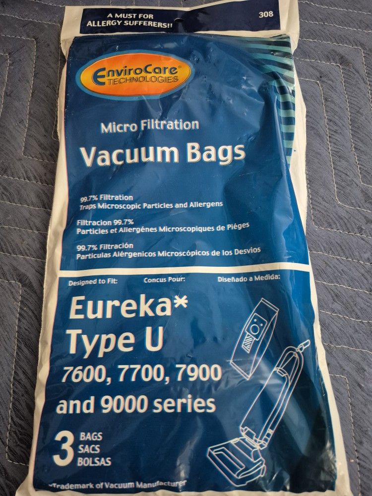 Eureka U TYPE, Vacum Cleaner Bags