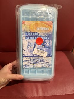 1/4 Ice cube tray with lid, easy to unmold