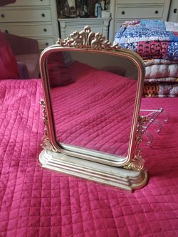 Gold Metal Vanity Mirror