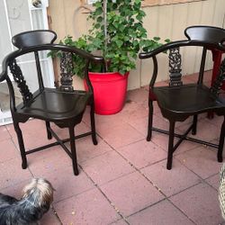 Asian Chairs Color Bronw  