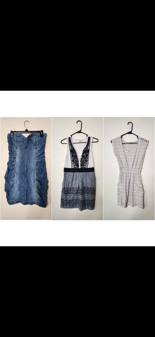 Bundle of 3 Fun/Sexy Women's Dresses. All Size Small