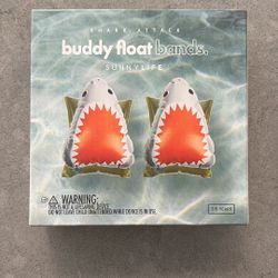 Sunnylife Buddy Float Bands Pool Floats - Shark Attack - Ages 3-6