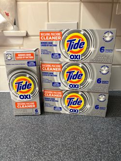 NEW UNOPENED Tide + Oxi Washing Machine Cleaner Boxes - $8 each