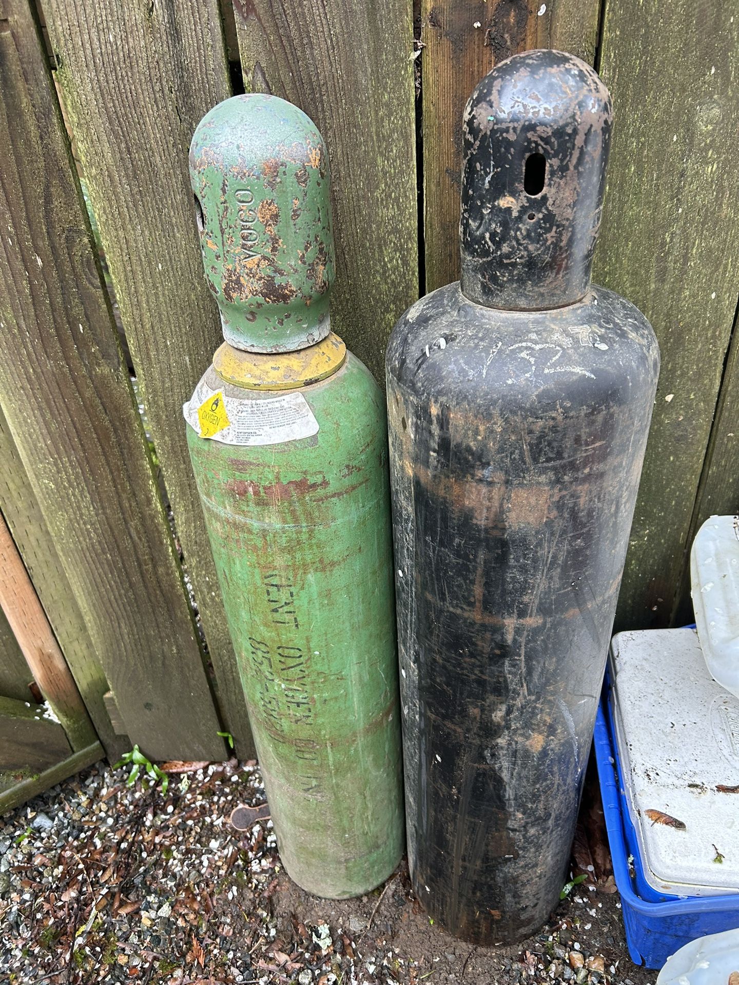Welding Tanks, Oxygen And Acetylene