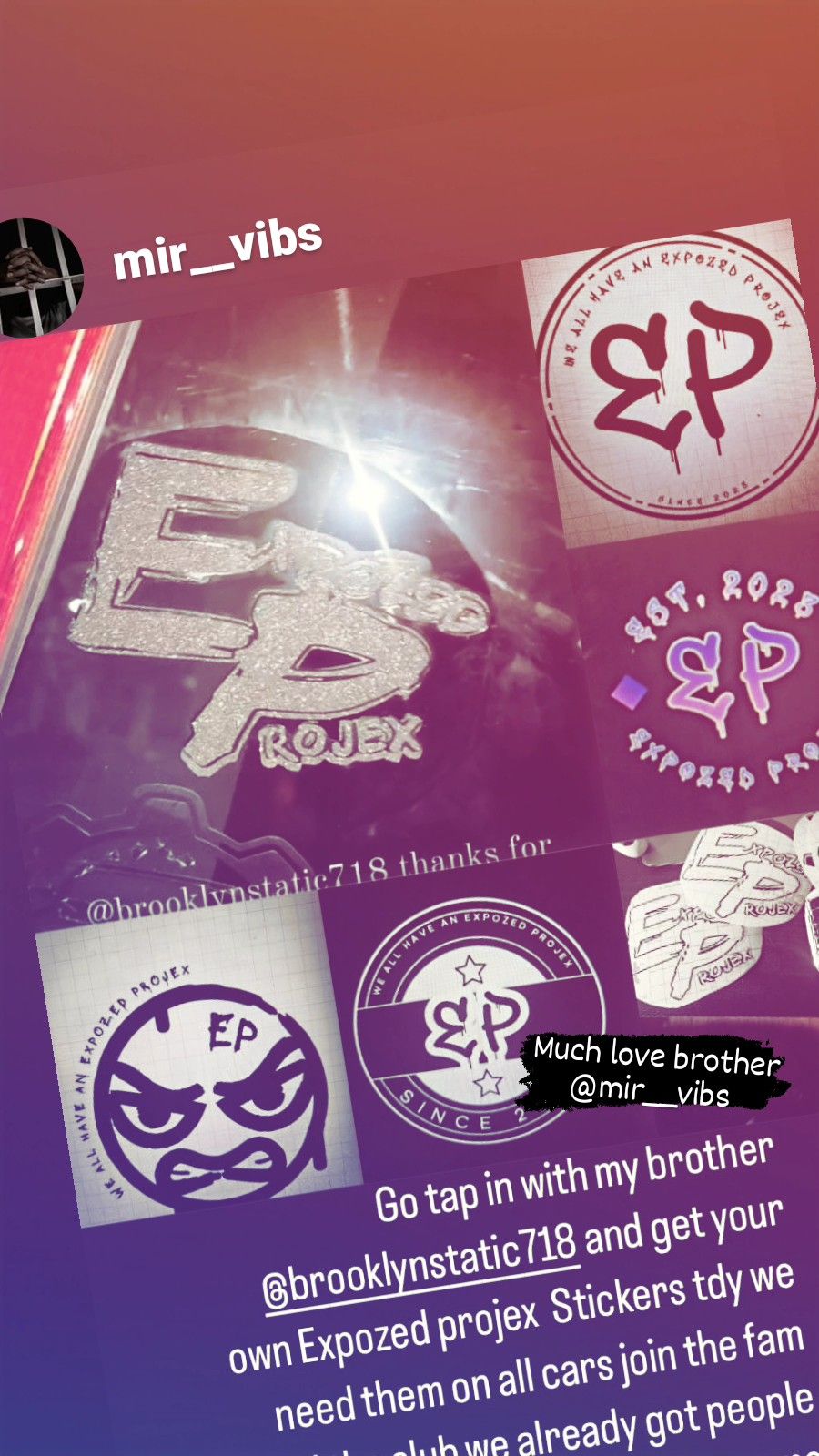 Expozed Projex Stickers