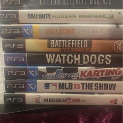 10 PS3 Games (Sold As Bundle) Must Haves!