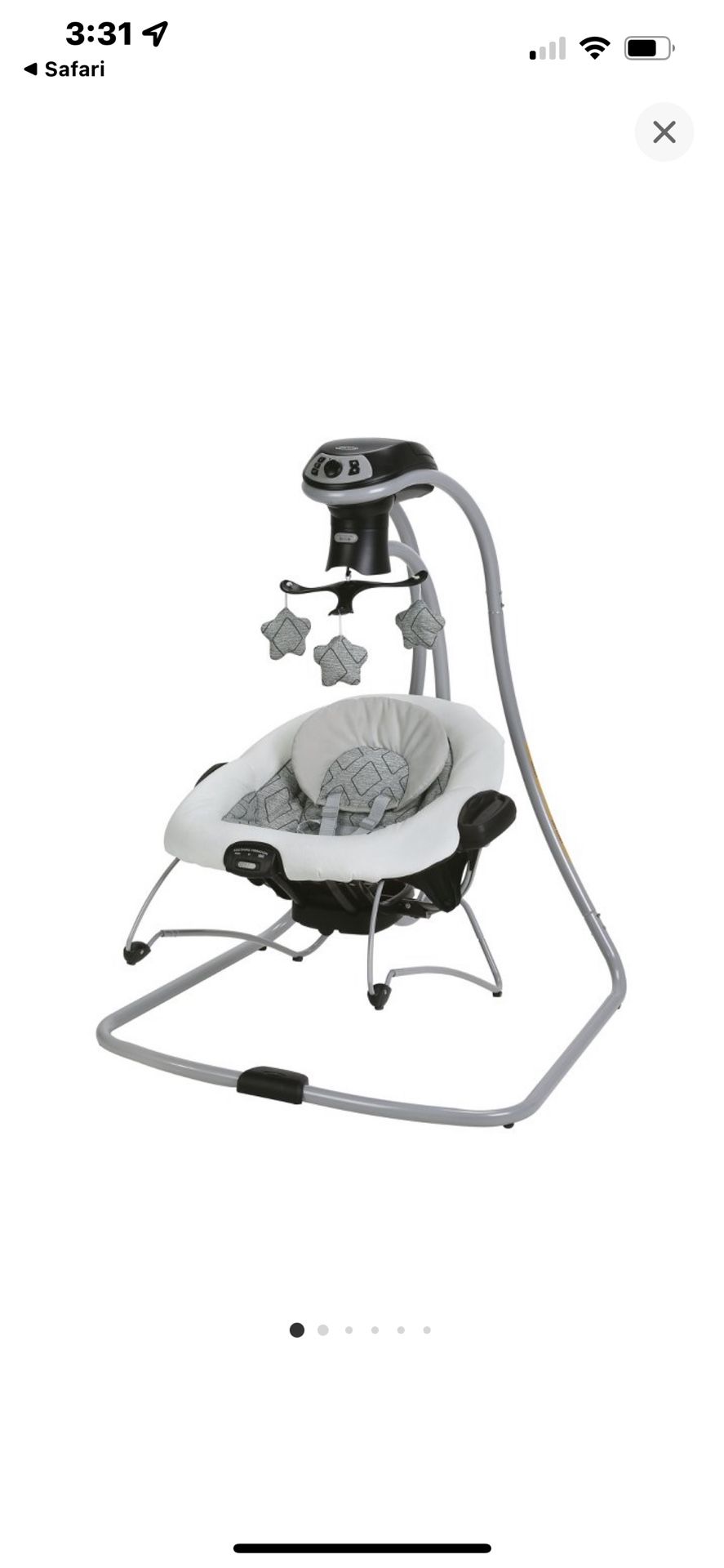 Gracie Baby Swing/removable Bouncer