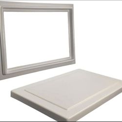 Crawl Space Access Door (16" H x 32" W, White)