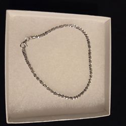 Margarita 925 Sterling Silver Bracelet 7.5" Elegant Shine