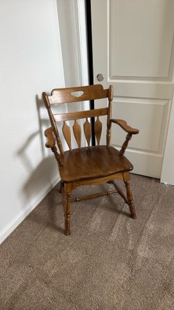 Solid maple captains chair