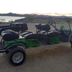 Electric 3 Row Golf Cart