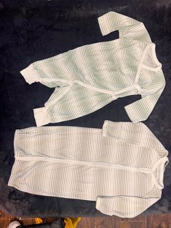 Infant Stripe Sleepers (2 pcs)