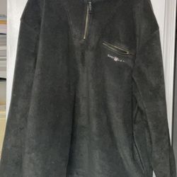 GANT RUGGER FLEECE 1/4 Zip Pullover Men's 2XL Gray heavyweight XXL - Pre-owned, no rips, tears or stains