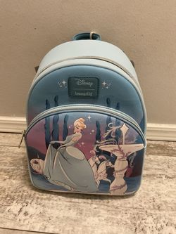 NWT Loungefly Cinderella Blue Ball Gown Backpack