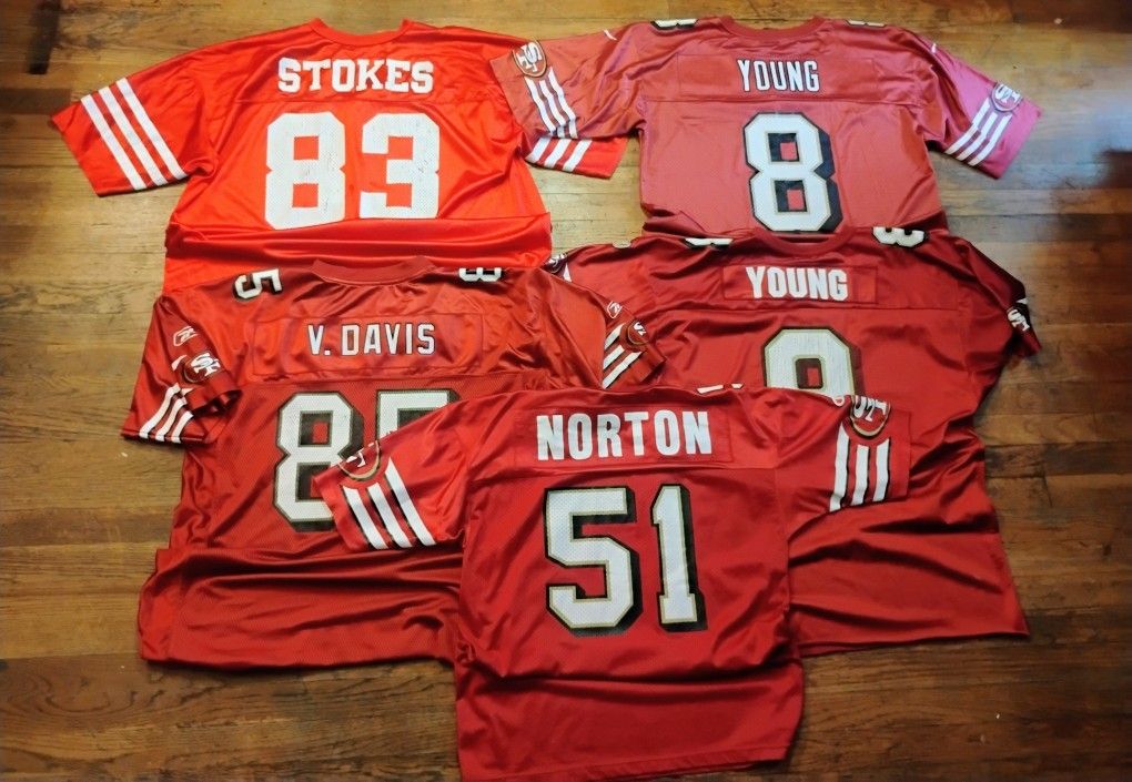 San Francisco 49ers Jerseys Vintage Authentic Throwbacks Sportswear Bay Area Sports NFC