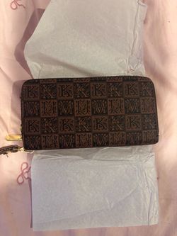 Brown Monogram Zip-Around Wallet