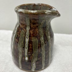 Vintage Studio Art Glazed Stoneware Pottery Pitcher 