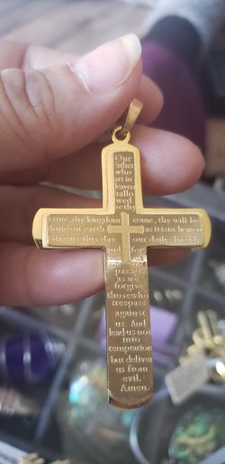 Beautiful cross in gold color