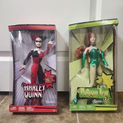 2004 Mattel DC Batman Harley Quinn and Poison Ivy Barbie