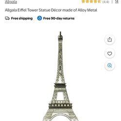 Allgala Eiffel Tower Statue Décor made of Alloy Metal