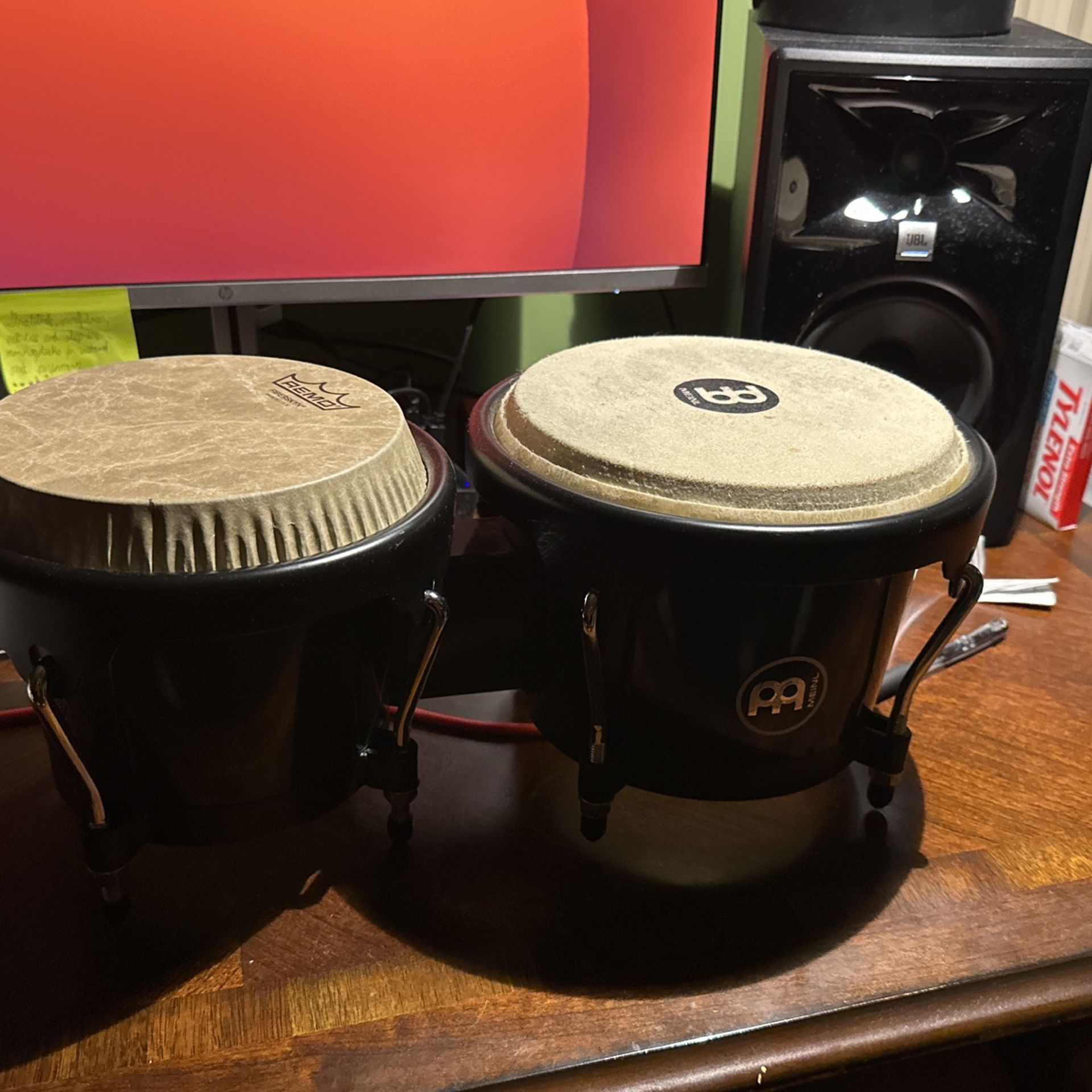 MEINL BONGOS with upgraded macho drum head($50 upgrade)