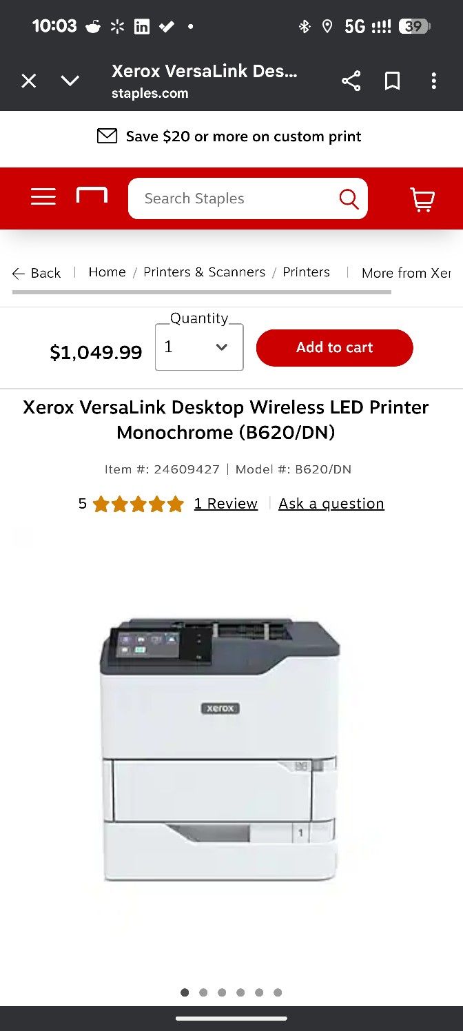 Office Quality Laser Printer