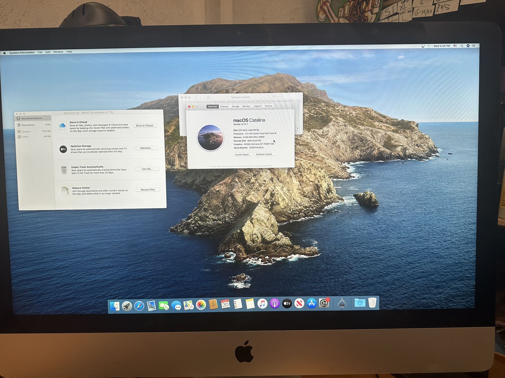 iMac 27” 5k i5 3.2Ghz 2TB SSD 8GB RAM Nvidia