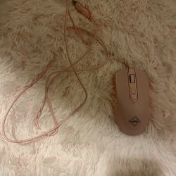 Ajazz AJ52 pink gaming mouse